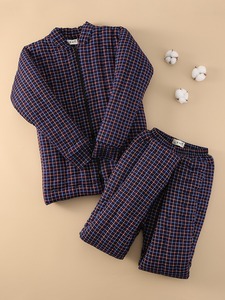 Conjunto de Chaqueta Bomber Hecha a Mano y Pantalones de Cintura Alta para Hombre, Invierno, Grueso, Cálido, Holgado, con Estampado de Corazones, Estilo Urbano para Papá y Abuelo - Product Image 6