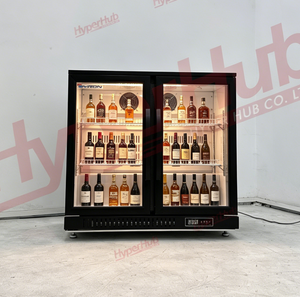 Réfrigérateur commercial à porte vitrée de couleur personnalisable pour le stockage de bouteilles de café froid dans les zones de bar des cafés - Product Image 1