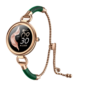 Водонепроницаемый круглый браслет упражнения приборы для измерения артериального давления калорий, монитор сердечного ритма фитнес-трекер полный сенсорный экран GT01 леди Смарт-часы - Product Image 6