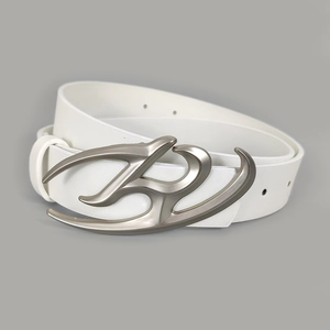 Boucle de <span class=keywords><strong>ceinture</strong></span> en alliage plaqué <span class=keywords><strong>argent</strong></span>, style western irrégulier, avec strass, personnalisable, pour ceintures en PU sur mesure - Product Image 4