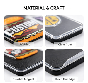 Aimants de réfrigérateur personnalisés, aimant de réfrigérateur personnalisé, conception de logo personnalisée pour la maison, le bureau, cadeaux promotionnels - Product Image 2