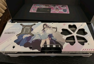Carte graphique Yeston Radeon RX 9070 <span class=keywords><strong>XT</strong></span> 16G GDDR6 Sakura OC, carte vidéo de jeu, 9070xt, personnages d'anime, GPU de bureau pour jeux - Product Image 5