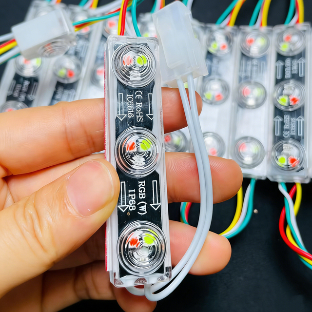 Light Box Window Decor Driverless 220v Led Module Outdoor IP67 Smart Control Led Module 3chips RGBIC 110v Led Light Module