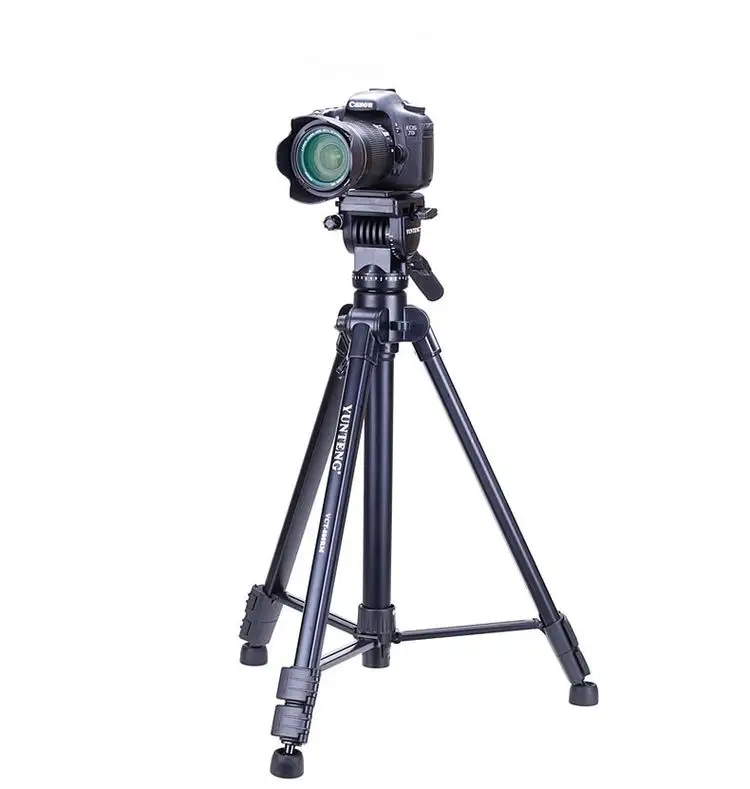 Yunteng VCT998 מקצועי נייד גמיש צילום מצלמה חצובה עבור DV דיגיטלי DSLR מצלמה Nikon Canon Sony