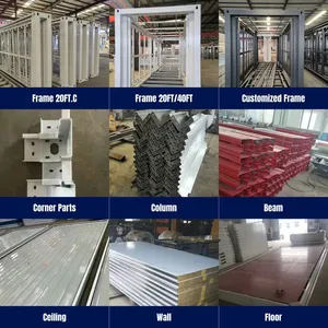 Phong cách hiện đại mở rộng mô-đun hai cánh Kết Cấu Thép đúc sẵn nhà ở thiết kế hiện đại cho dân cư/Sử dụng thương mại - Product Image 2