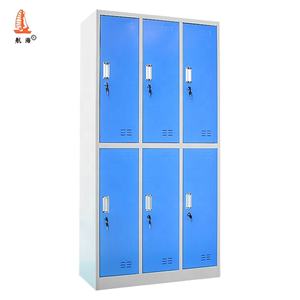 Meubles en métal, armoire à vêtements suspendue à 6 portes, <span class=keywords><strong>casier</strong></span> scolaire en métal - Product Image 4
