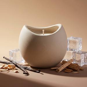 Luxury Gypsum Jar Scented Soy Wax <b>Candle</b> With Irregular Wavy Rim For Modern Home Decor Wholesale Private Label Premium <b>Set</b> - Product Image 1