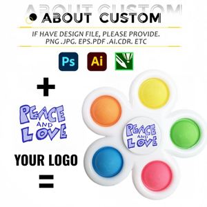 Juguete Antiestrés de Cinco Hojas con Burbujas y Música, Personalizable con Logotipo, para Niños - Product Image 2