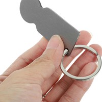 Rubysub Sublimation Rohlinge Aluminium Einkaufs wagen Münze Schlüssel bund Trolley Token Metall Shopping Token Ring
