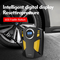 Gonfleur numérique de pneus 150 PSI, compresseur d'air pour voiture, motos, vélos, 12 volts DC, pompe de compresseur d'air Portable pour voiture