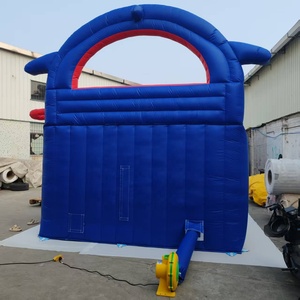 Commercial Party Rental <strong>Large</strong> Equipment Big Shark <strong>Inflatable</strong> Outdoor Water Slide <strong>Inflatable</strong> With Pool - Product Image 4