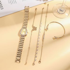 2026 Trending Elegant Women's Watch Roman Numeral Display Tempered Butterfly Element Shining Series Jewelry <b>Set</b> Perfect <b>Gift</b> <b>Set</b> - Product Image 3