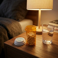 Flacons en plastique pour médicaments et pilules avec bouchons réversibles à languette de 10dr, 13dr, 16dr, 20dr, 30dr, 40dr, 60dr