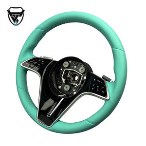 Volant modifié personnalisé en cuir bleu 221 pour Mercedes Benz C GLC E S CLS <span class=keywords><strong>AMG</strong></span> ZC-221-P-F1019 - Product Image 3