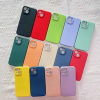 Coque de téléphone en silicone TPU antichoc aux couleurs personnalisées pour iPhone 16 Pro Max 15 14 Plus 13 12 11 avec protection de l'appareil photo