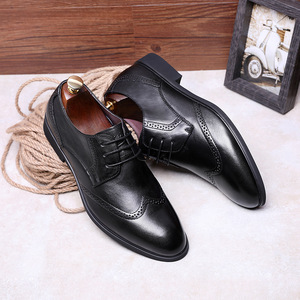 Mocasines de Cuero Genuino de Última Moda, Zapatos Planos Casuales Impermeables, Adecuados para el Trabajo Diario, Oficina y Ocasiones de Negocios para Hombres - Product Image 1