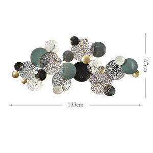 Stile cinese Moderno Semplicità 3D Metallo Svuotamento Sfondo Del Pendente Della Decorazione Della Parete - Product Image 5