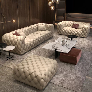 Canapé 6 places de luxe léger nordique minimaliste Nouveaux designs Ensemble de canapés d'angle modernes <span class=keywords><strong>en</strong></span> forme de U Meubles de salon Canapé sectionnel - Product Image 5