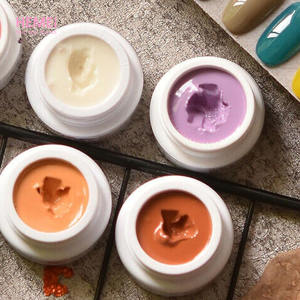 Popular altamente pigmentado UV LED colorido <span class=keywords><strong>Pastel</strong></span> sólido pudín crema Gel esmalte de uñas DIY Nail Art Design - Product Image 1