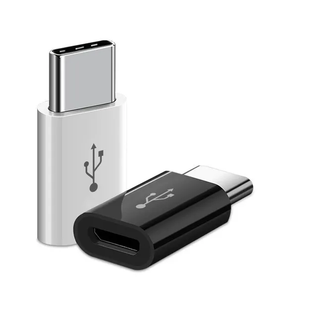 Micro Female to USB-C Male Adapter for Mobile Phone and Laptop