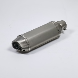Silencieux d'échappement universel chromé pour <span class=keywords><strong>moto</strong></span>, modifié, en acier inoxydable, livraison directe d'usine - Product Image 6