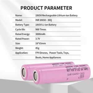 Paquetes de Baterías de Iones de Litio Personalizadas 18650 30Q, 3.7V 4000mAh 3000mah, Celdas Recargables de Alta Capacidad, Suministro de Fábrica OEM y ODM - Product Image 4