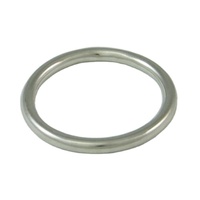 Mousqueton ovale en acier inoxydable robuste pour usage industriel avec finition naturelle - Marque DECOR