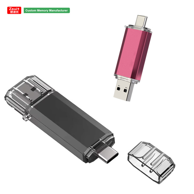 High Speed 2 in 1 64GB 3.0 USB Key Thumb Flash Pendrive 16GB 8GB TYPE-C Smartphone U Disk Memory Sticks USB 3.0 Flash Drive
