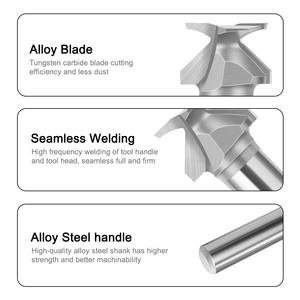 Fraise à bois en acier au tungstène, 1 pièce, outil <span class=keywords><strong>de</strong></span> formage intégré à courbure d'<span class=keywords><strong>arc</strong></span> pour centre d'usinage CNC, machine <span class=keywords><strong>de</strong></span> gravure - Product Image 3