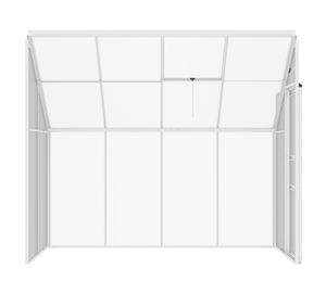 4.1x8.3FT maigre à concevoir pour la plantation de graines peu encombrantes Serre de plain-pied extérieure avec cadre en aluminium galvanisé Maison de jardin - Product Image 6