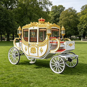 Carruaje Eléctrico Chino Estilo Princesa Real con Caballos - Product Image 6