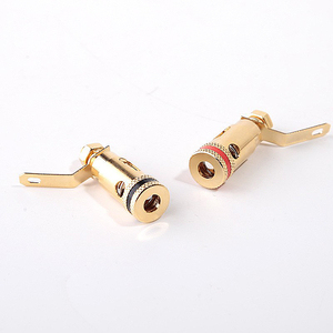 <span class=keywords><strong>2Pcs</strong></span> OEM KCT DIY Maison Plaqué or Voiture Stéréo Vis Binding Post Haut-parleur Amplificateur <span class=keywords><strong>Terminal</strong></span> 4MM audio Banana Jack <span class=keywords><strong>terminal</strong></span> - Product Image 3