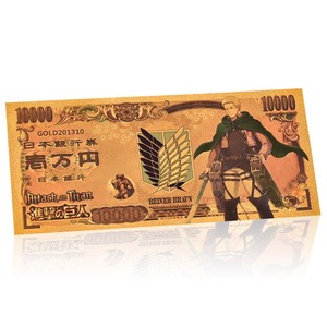 2026 Gran Venta JP Titan Slayer 9 Diseños Billete Bañado en Oro de 24K para Colección - Product Image 3