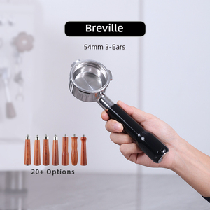 Breville 8 Series BES870/878/879/880 54MM แบบไม่มีฐานรองหรือแบบสองหัวจ่าย พร้อมหูจับแบบกำหนดเอง 3 หู สำหรับเครื่องชงกาแฟเอสเพรสโซ - Product Image 1