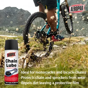 Spray lubrificante multiuso para corrente de bicicleta aeroespaco Aeropac 200ml, óleo lubrificante para todas as condições climáticas