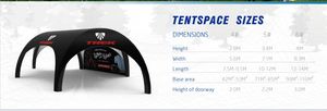 Tente gonflable portative conçue sur mesure de  pour des événements extérieurs 5m/8m araignée de salons commerciaux d'Oxford - Product Image 6