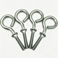 Perno de Ojo con Tuerca y Arandela de Acero al Carbono, Perno de Ojo Abierto para Sujeción de Carga Industrial
