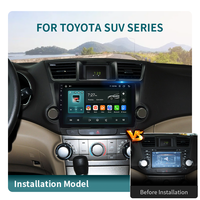 Lecteur DVD multimédia de voiture pour TOYOTA Suv Series Navi Stereo Octa Core Android Laetest Version DSP Auto Amplifier OBD2 Carplay