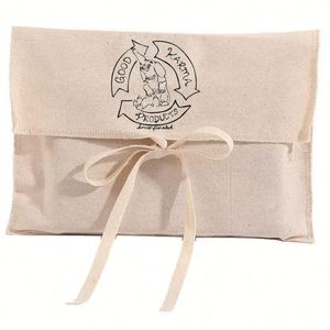 Pochette anti-poussière réutilisable en sergé de coton beige avec logo personnalisé imprimé, pour vêtements, chaussures, bijoux - Idéale pour les cadeaux - Product Image 4
