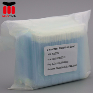 Écouvillon de salle blanche en microfibre de polyester tricoté à double couche pour un nettoyage de précision - Product Image 6
