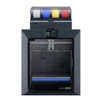 QIDI Plus 5 Combo Kecepatan Tinggi 600mm/s Perataan Otomatis Penuh 370C Extruder Langsung Printer 3D FDM Desktop Besar Industrial
