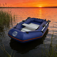 Bateau pneumatique monoplace en PVC, type yacht sportif, bateau rigide stable, pliable, compatible avec les secours d'urgence et les plongeurs, moteur électrique rapide