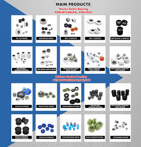 고품질 모든 종류 8-80mm 폴리우레탄 TPU PU 볼 베어링 626 608 지폐 계수기 서랍 고무 PU 휠 롤러 풀리 - Product Image 4