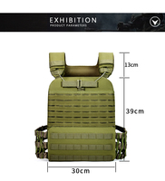 Gilet tactique multifonctionnel JSH de haute qualité 900D résistant à l'usure, uniforme d'entraînement en plein air avec des caractéristiques lestées pour l'entraînement