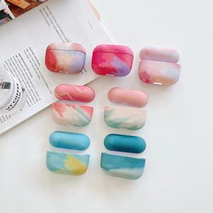 Nouveau produit étui de protection en plastique coque dure PC bâton à eau housse pour écouteurs motif aquarelle étui pour écouteurs pour Airpods Pro - Product Image 1