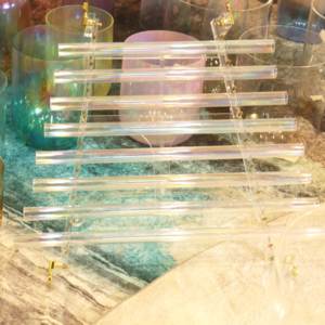 ZHQH 99.99% <span class=keywords><strong>Harpe</strong></span> en cristal chantant à quartz pur 8 notes Son sacré de haute pureté <span class=keywords><strong>Harpe</strong></span> en cristal 440hz et 432hz avec étui de transport - Product Image 4