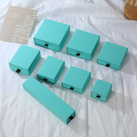 Boîte de rangement pour bijoux en papier kraft avec logo personnalisé, emballage pour bijoux, collier, bague, boucles d'oreilles, boîte de présentation, coffret cadeau, Caixas Para Joias