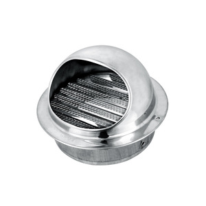 Ventilateur d'extraction Couvercle d'évent extérieur Couvercle de <span class=keywords><strong>grille</strong></span> d'aération HVAC Couvercle d'évent rond en acier inoxydable - Product Image 1