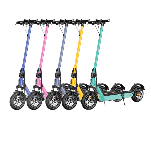 Electric Scooter Brushless Lightweight Adult Foldable 2-Wheel Aluminum Alloy Front/Rear Suspension IP54 Waterproof 500W