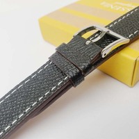 Bracelet de montre intelligent en cuir de veau italien, nouvelle tendance, dernier design, vente chaude, avec boucle en acier inoxydable pour montre